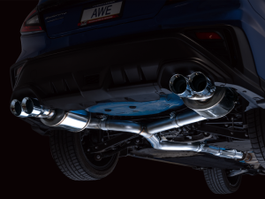 Subaru WRX Performance Exhaust - AWE Tuning - Cat-Back Touring - Chrome Silver - `22-`27
